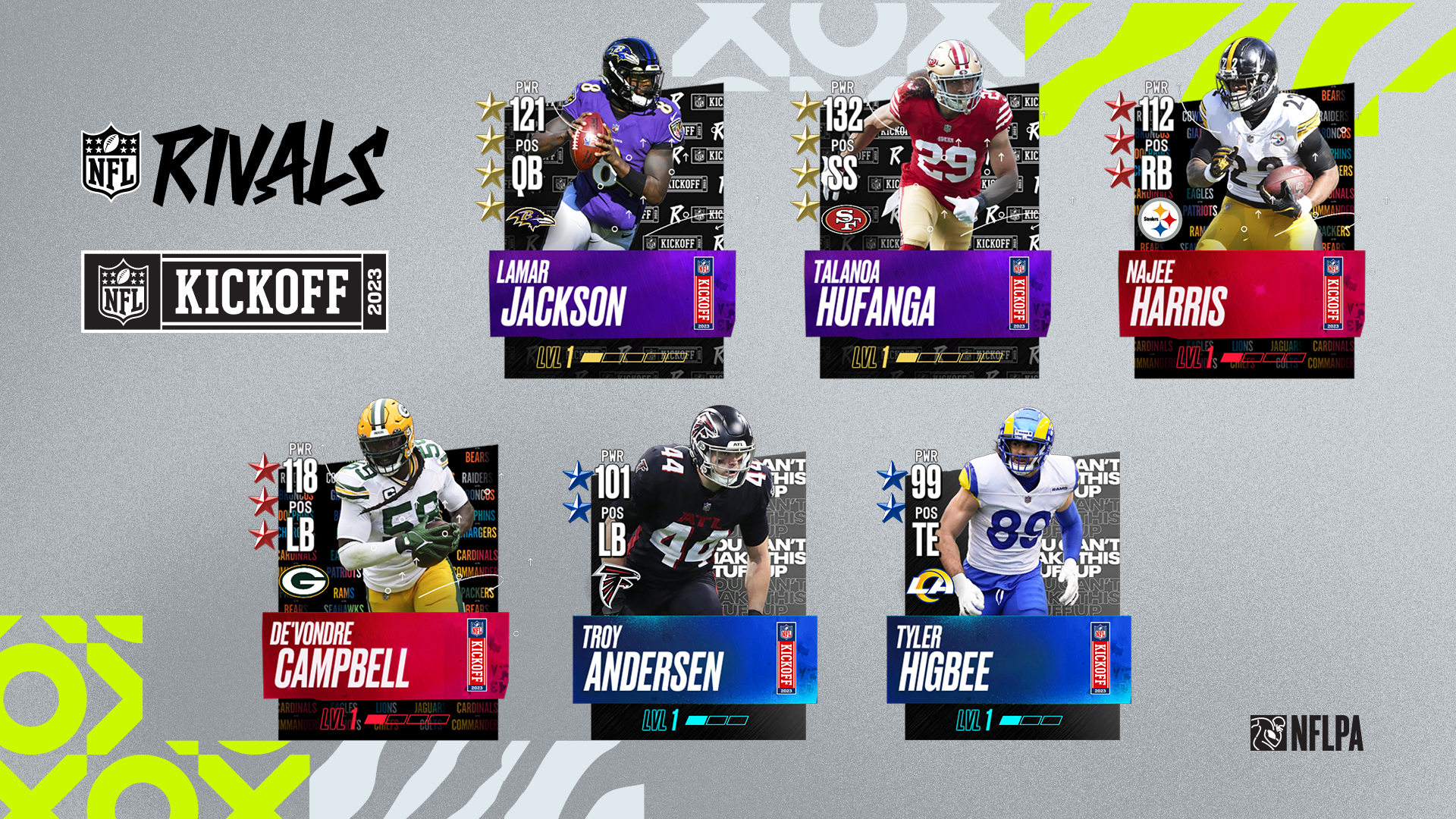 Legendary Player Cards, NFL Rivals